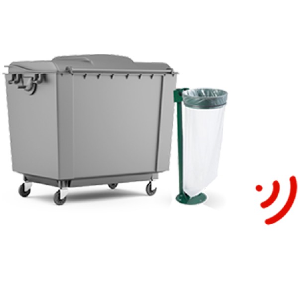 Trash bin fill level sensor - 